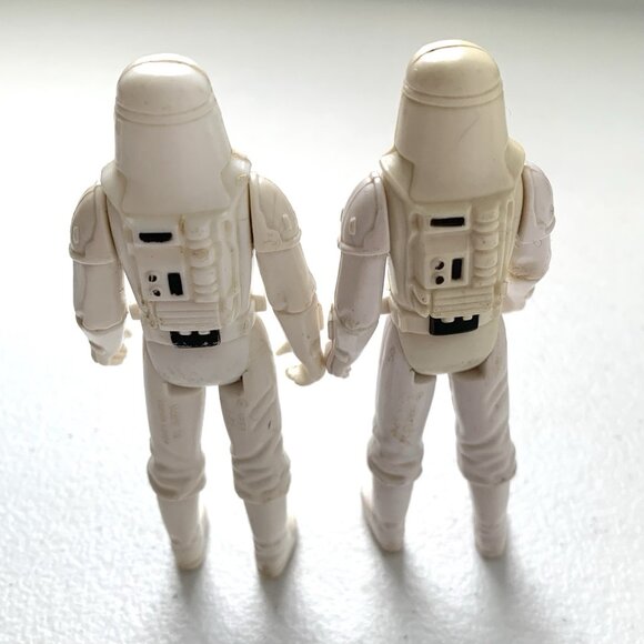 Vintage Star Wars ESB 1980 Kenner Imperial Hoth Snowtroopers (2) w/Weapons - Picture 2 of 10